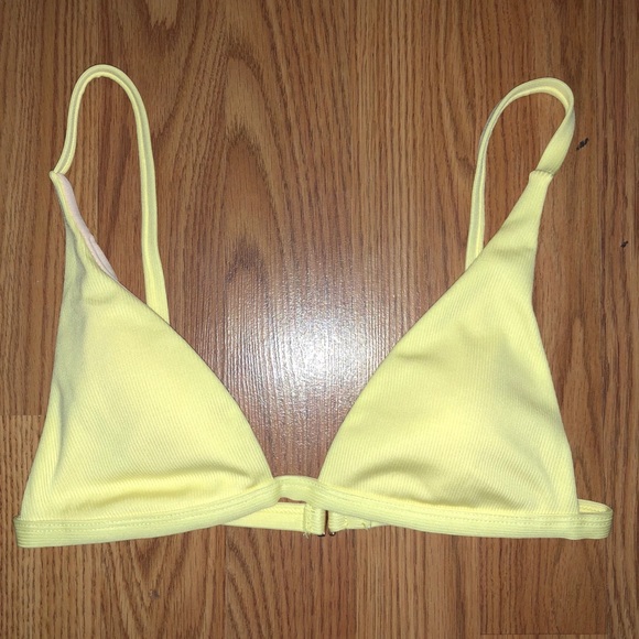yellow bathing suit top